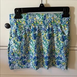 Garb - Floral tennis/golf Skirt- Blue, Green, Yellow, size teen 13-14